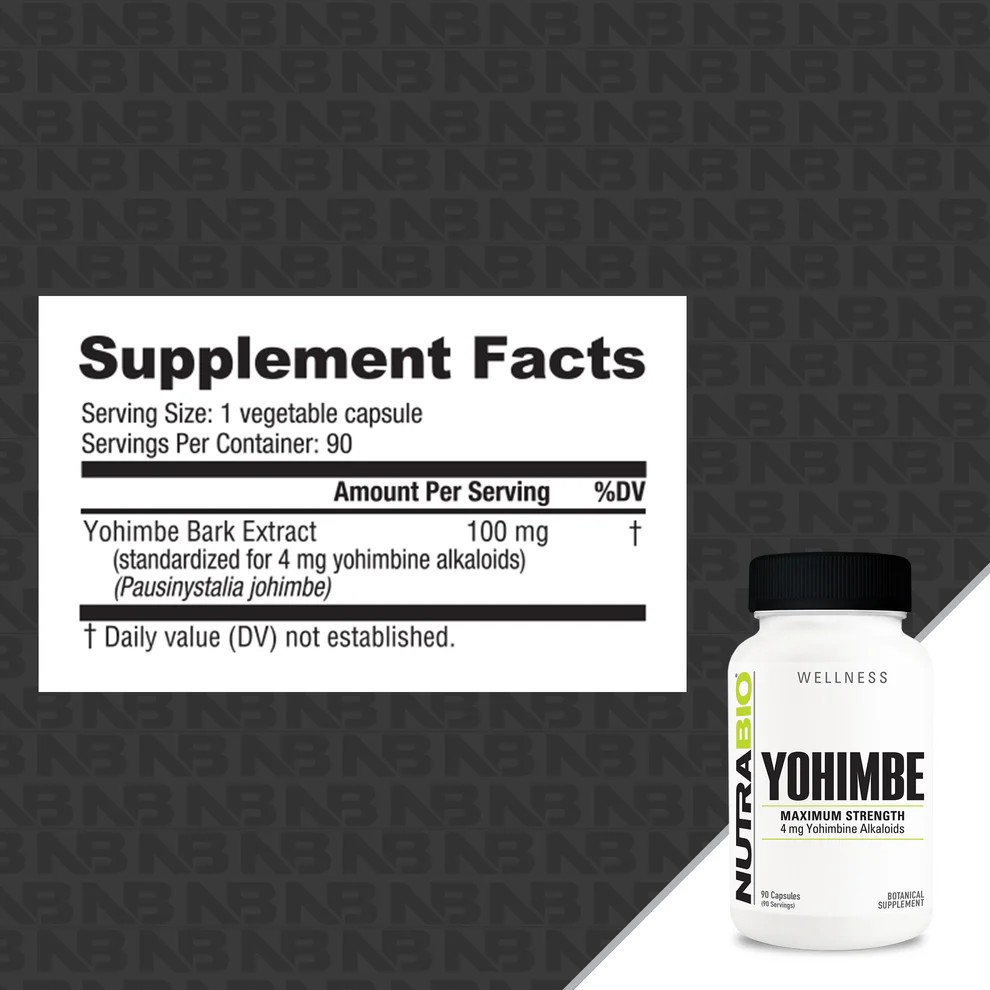 Nutrabio Yohimbe 4mg