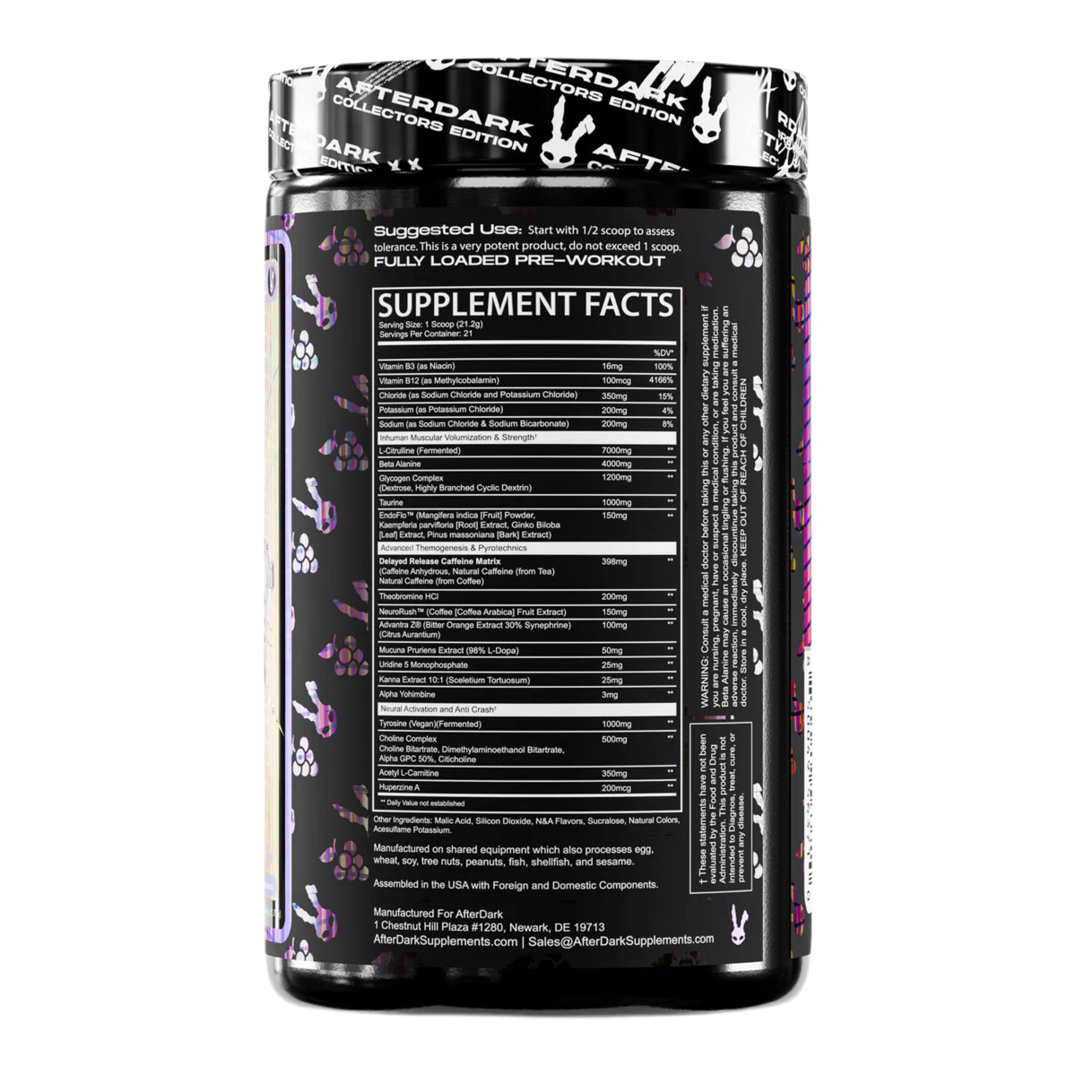 Afterdark VOID Pre-Workout Purple Haze