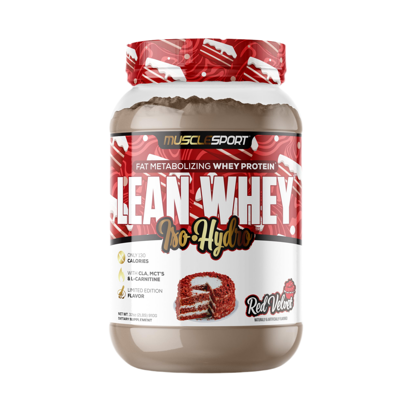 Lean Whey Iso Hydro Gourmet Protein 2LB Red Velvet
