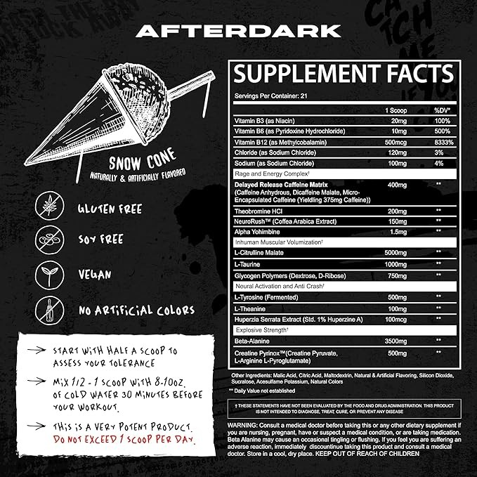 Afterdark Inhuman Pre-workout