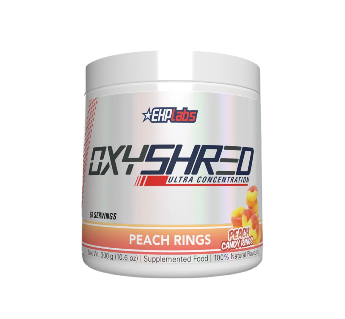 EHP Labs OxyShred Thermogenic Fat Burner Pre-Workout Peach Rings