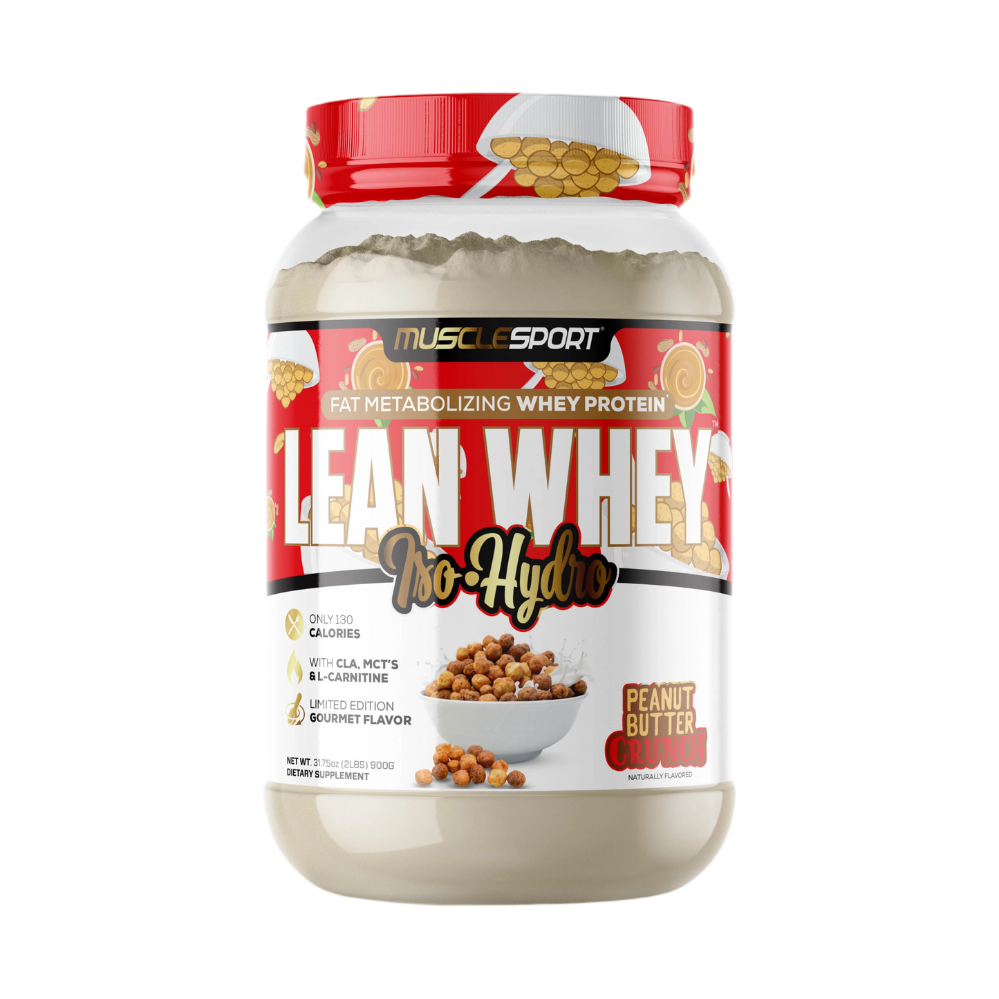 Lean Whey Iso Hydro Gourmet Protein 2LB PB Crunch
