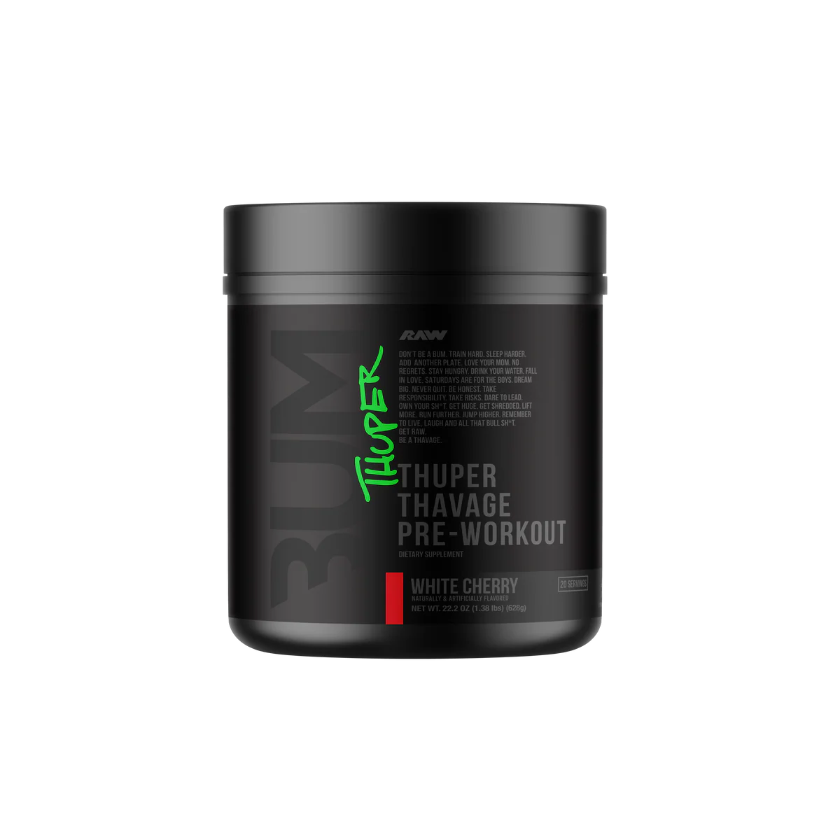Raw CBUM Thuper Thavage Pre-Workout
