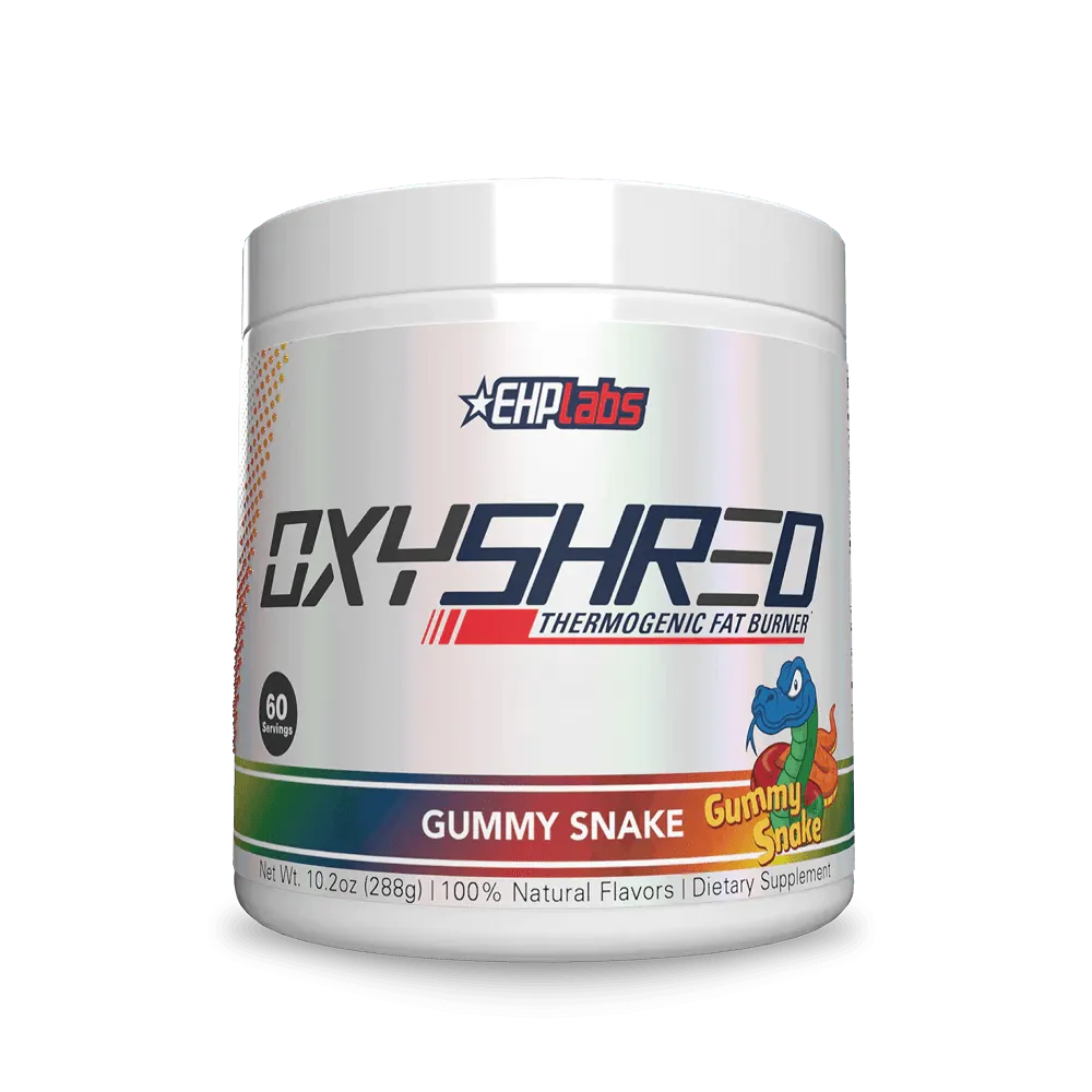 EHP Labs OxyShred Thermogenic Fat Burner Pre-Workout Gummy Snake