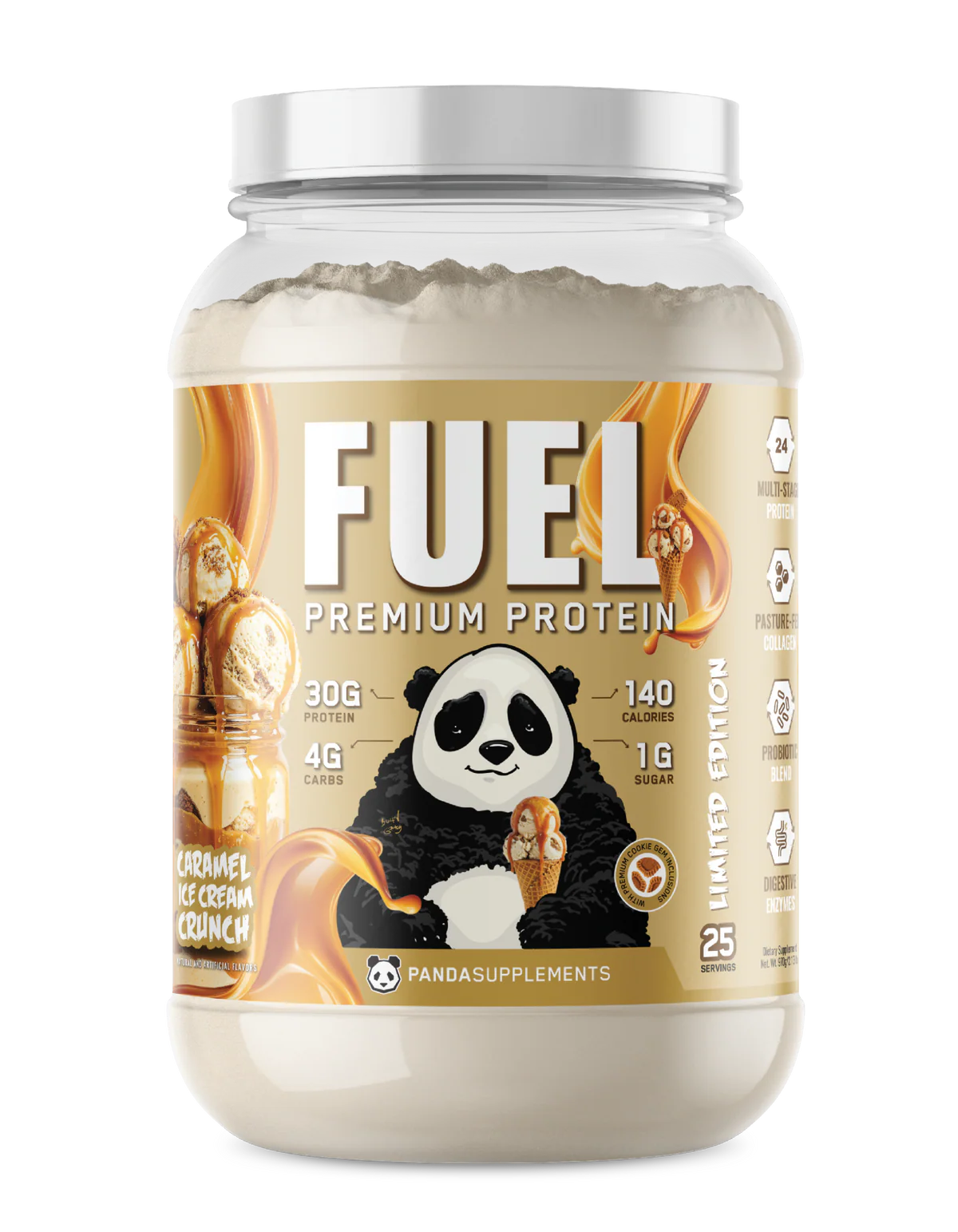 Panda Fuel Protein Caramel Ice Cream Crunch