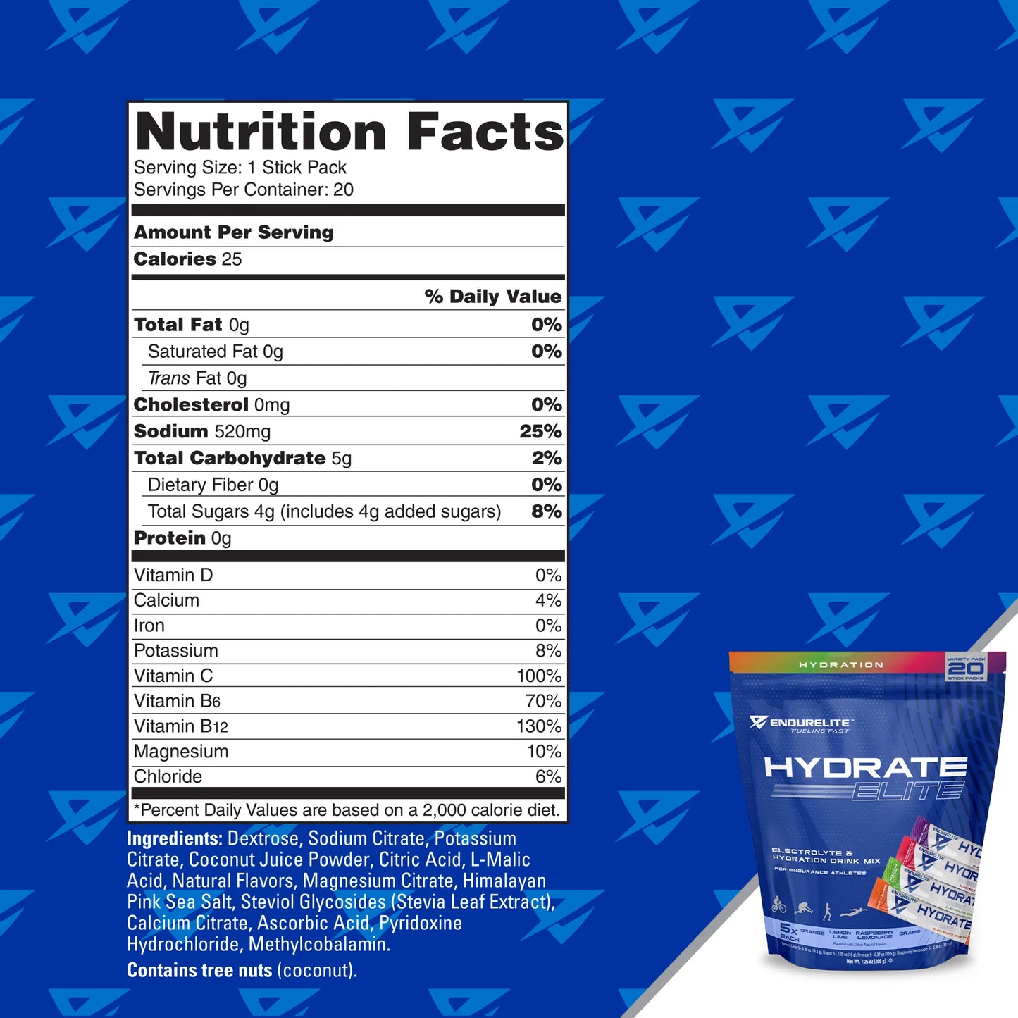 HYDRATE ELITE - 20 SERVING BAG