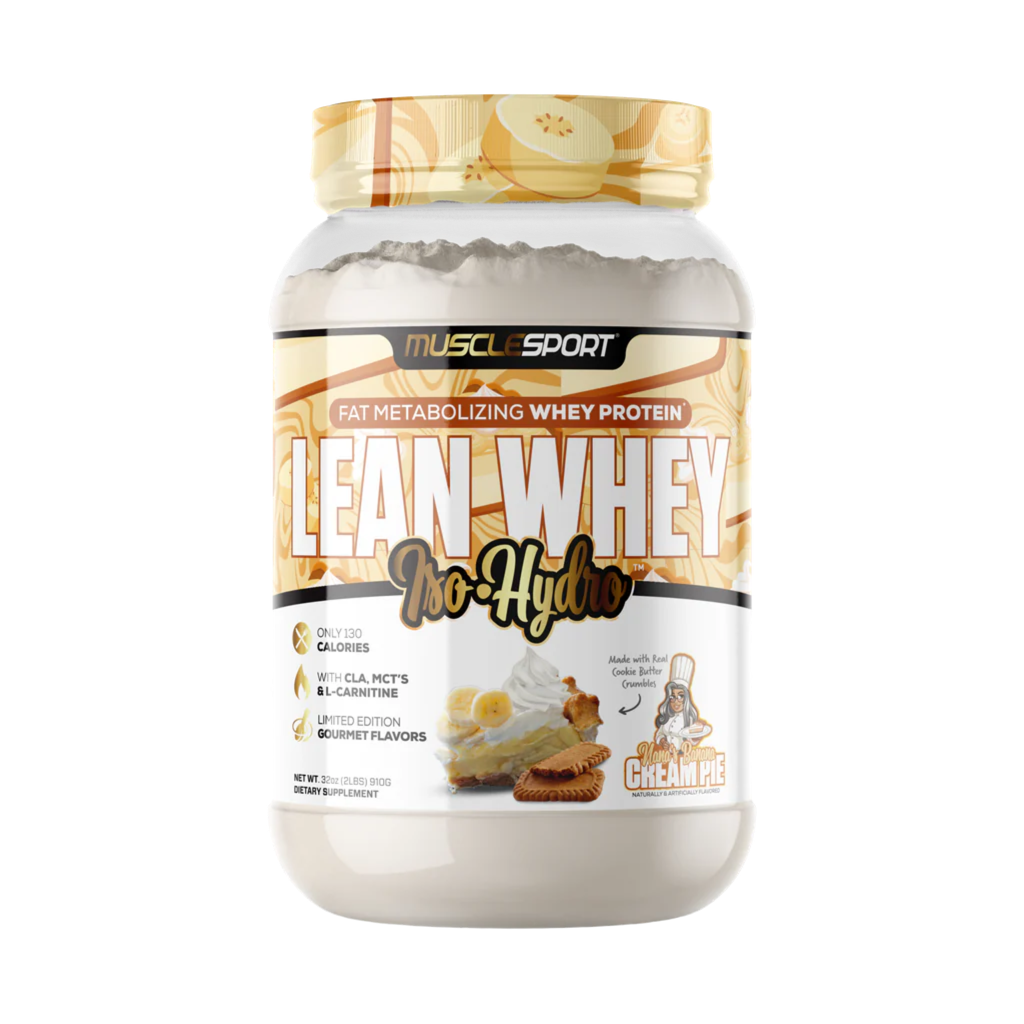 Lean Whey Iso Hydro Gourmet Protein 2LB Nanas Banana Cream Pie