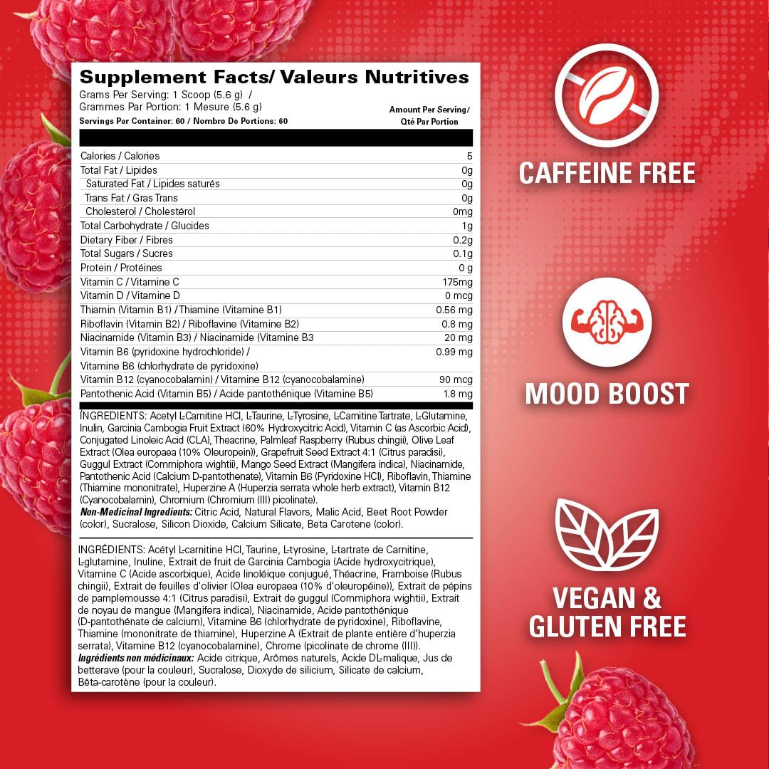 EHP Labs OxyShred Thermogenic Non-Stim Raspberry Kisses
