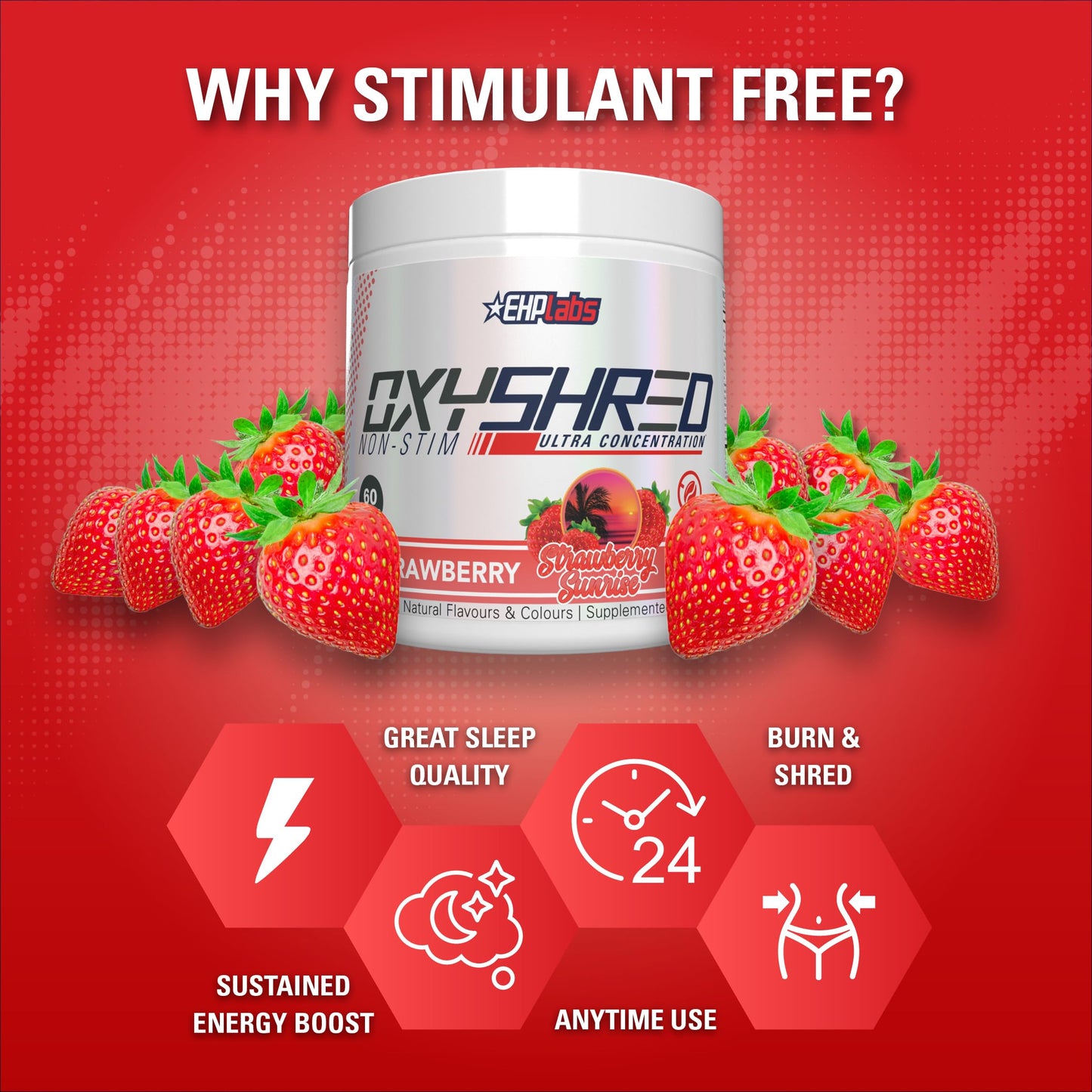 EHP Labs OxyShred Thermogenic Non-Stim Strawberry