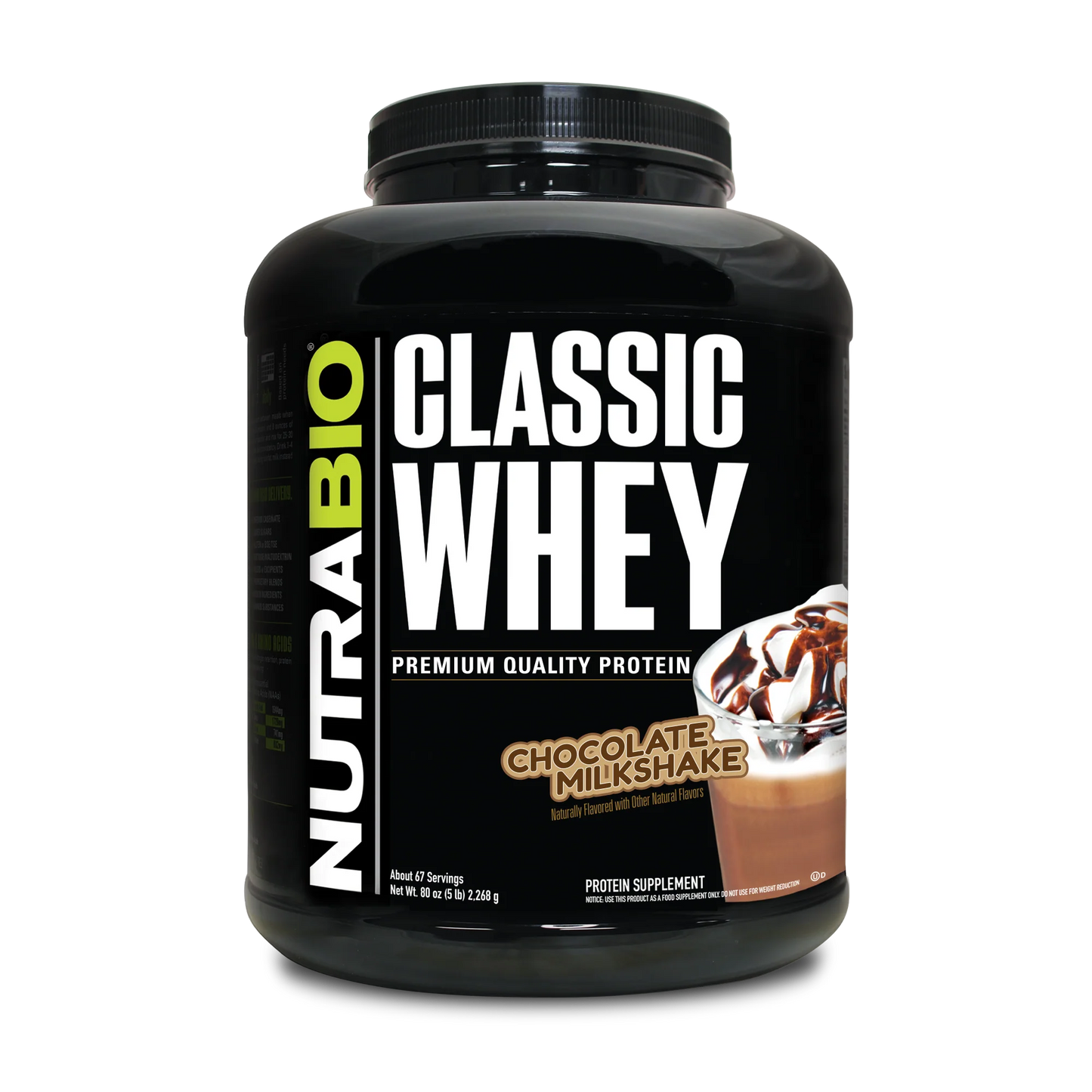 Nutrabio Classic Whey Chocolate MilkShake 5lb