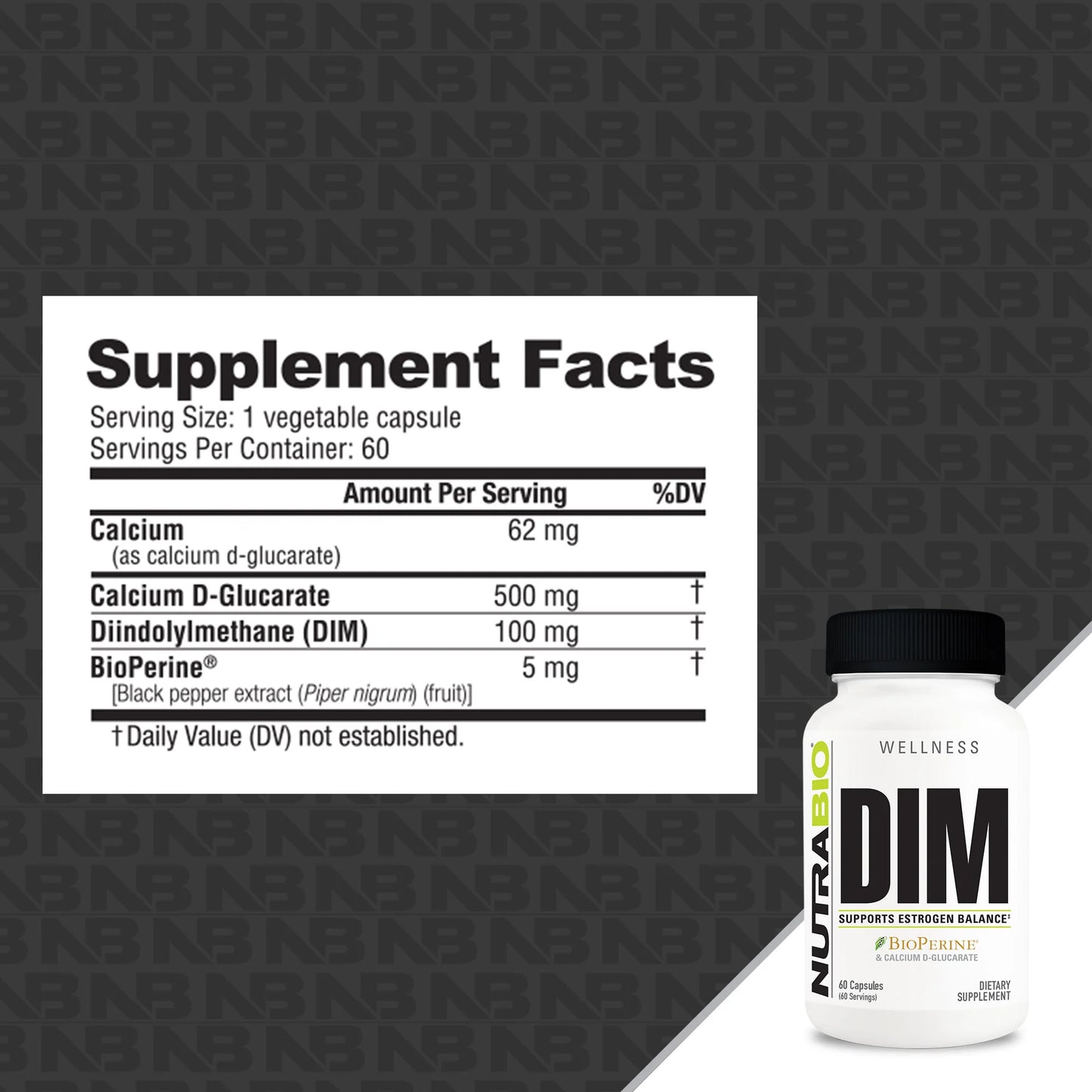 Nutrabio DIM with Calcium D-Glucarate