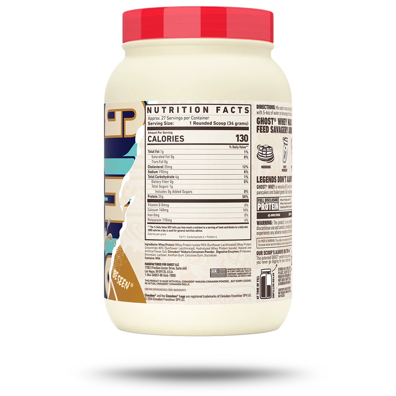 Ghost Whey Protein Cinnabon