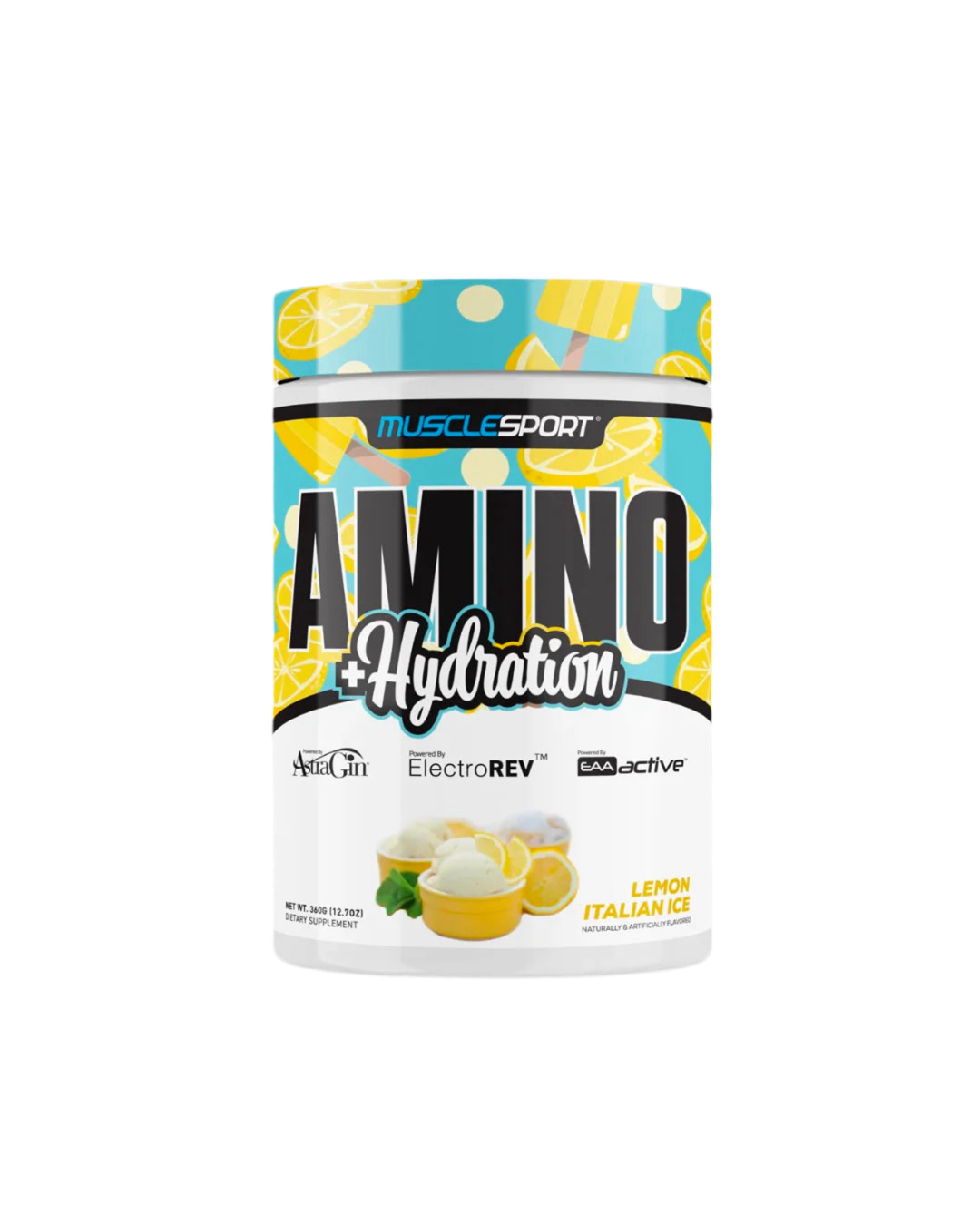 MuscleSport Amino+Hydration Lemon Italian Ice