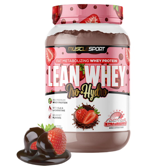 Lean Whey Iso Hydro Gourmet Protein 2LB Chocolate Dipped Strawberry