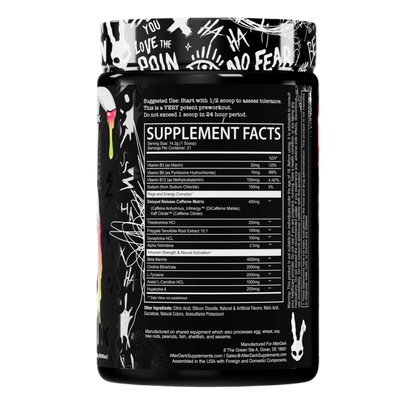 Afterdark Inhuman Pre-Workout “FACE MELTER”