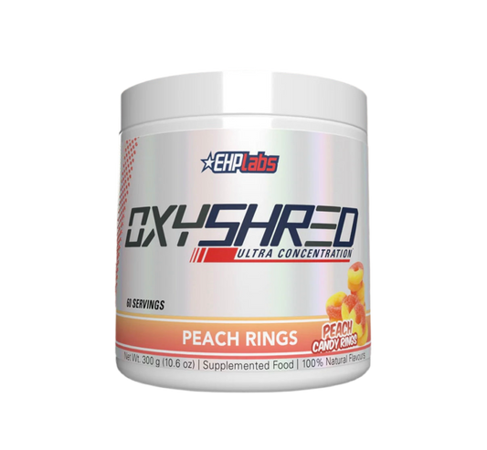 EHP Labs OxyShred Thermogenic Fat Burner Pre-Workout Peach Rings