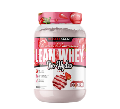 Lean Whey Iso Hydro Gourmet Protein 2LB Strawberry Ice Cream