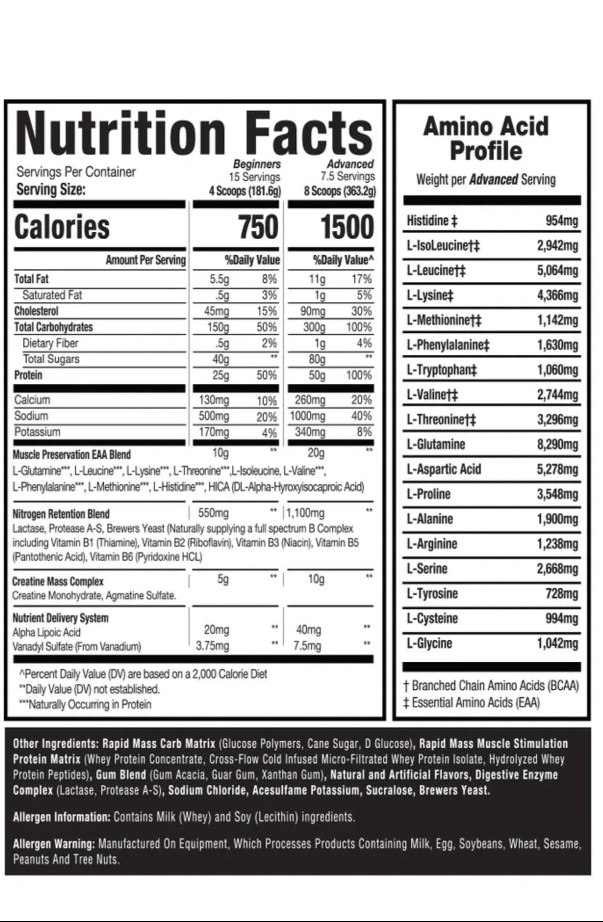 MASS REVOLUTION™ MASS GAINER 6LB Chocolate