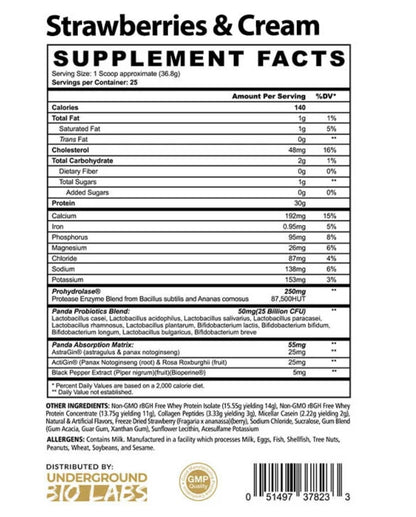 Panda Fuel Protein Strawberries & Cream