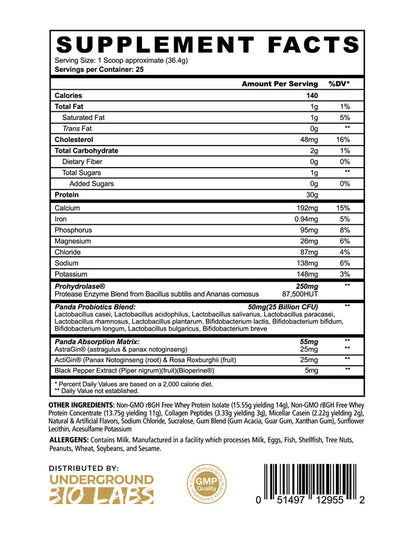 Panda Fuel Protein Horchata