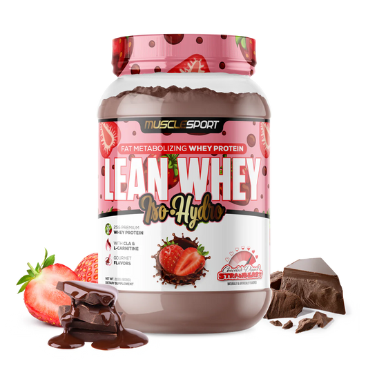 Lean Whey Iso Hydro Gourmet Protein 2LB Chocolate Dipped Strawberry