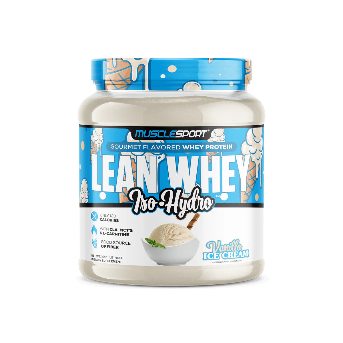 Lean Whey Iso Hydro Gourmet Protein 1lb Vanilla