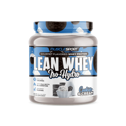 Lean Whey Iso Hydro Gourmet Protein 1lb Cookies n Cream