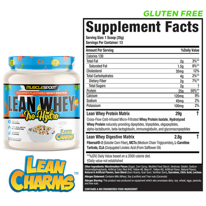 Lean Whey Iso Hydro Gourmet Protein 1lb Lean Charms