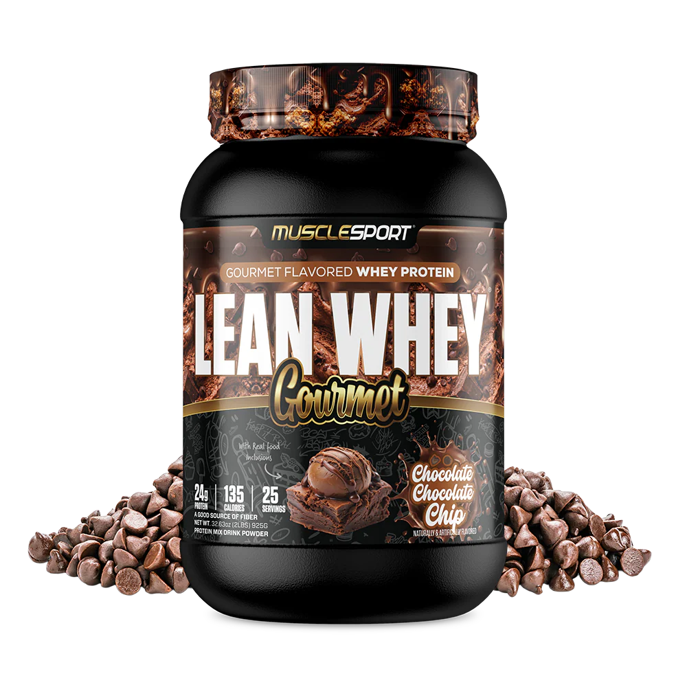 Lean Whey Gourmet Premium Blended Protein 2lb Chocolate Chocolate Chip