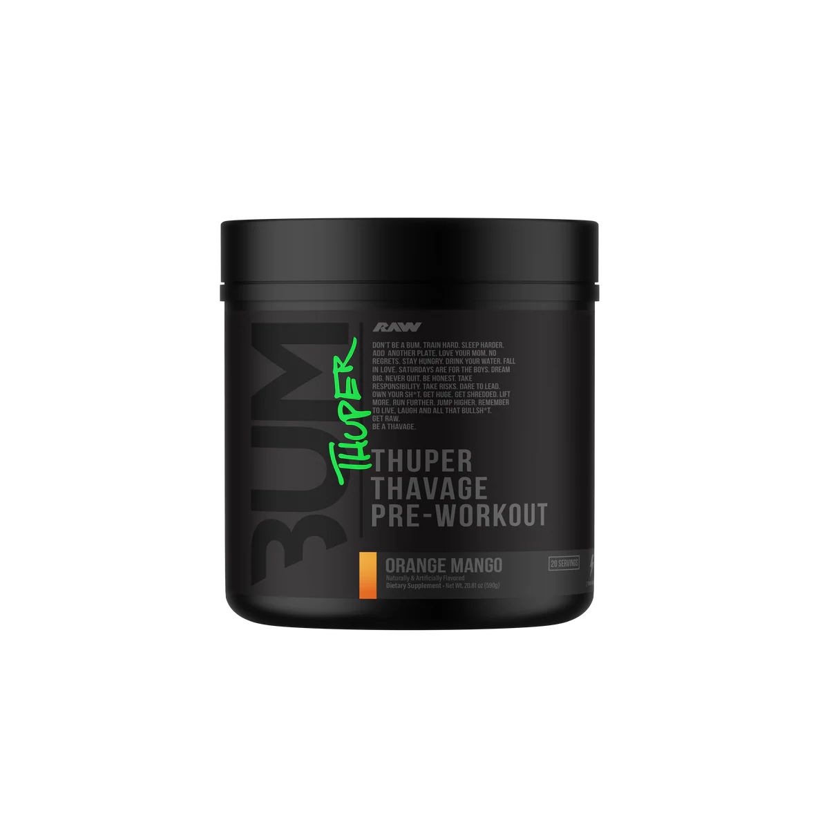 Raw CBUM Thuper Thavage Pre-Workout