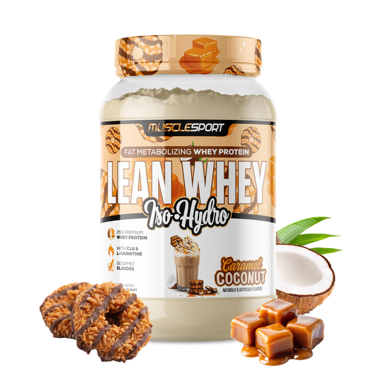 Lean Whey Iso Hydro Gourmet Protein 2LB Coconut Caramel
