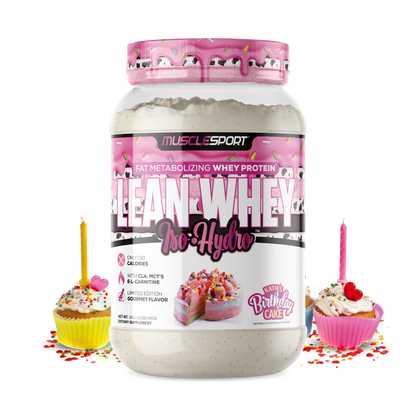 Lean Whey Iso Hydro Gourmet Protein 2LB Katie’s Birthday Cake