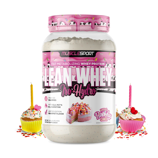 Lean Whey Iso Hydro Gourmet Protein 2LB Katie’s Birthday Cake