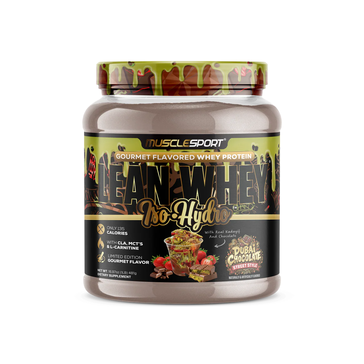 Lean Whey Iso Hydro Gourmet Protein 1lb Dubai Chocolate
