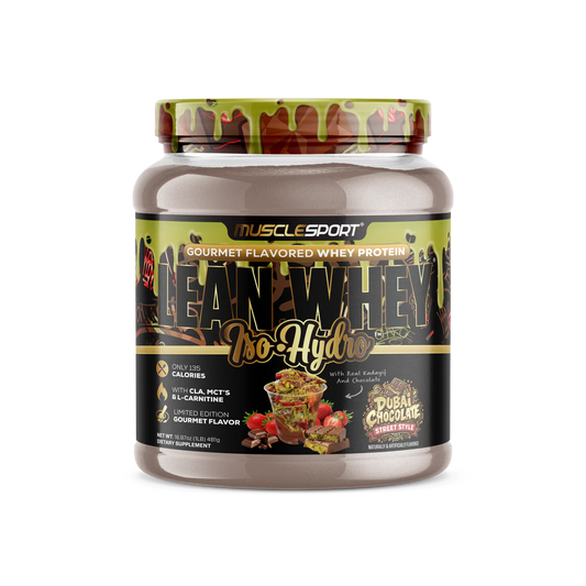 Lean Whey Iso Hydro Gourmet Protein 1lb Dubai Chocolate