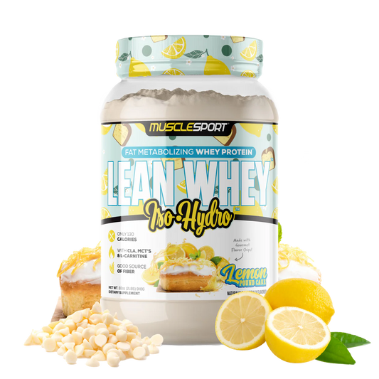 Lean Whey Iso Hydro Gourmet Protein 2LB Lemon Pound Cake