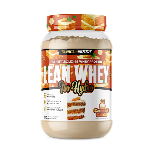 Lean Whey Iso Hydro Gourmet Protein 2LB Carrot Cake