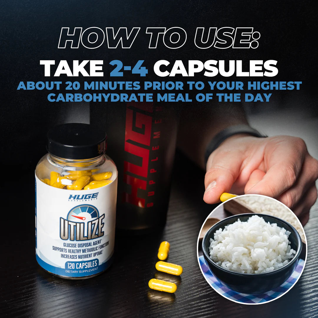 Huge Supps UTILIZE
GLUCOSE DISPOSAL AGENT