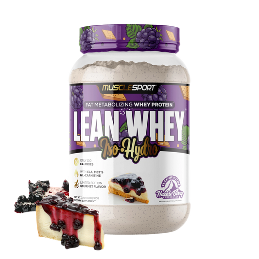 Lean Whey Iso Hydro Gourmet Protein 2LB Huckleberry Cheesecake