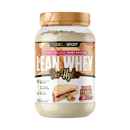 Lean Whey Iso Hydro Gourmet Protein 2LB Mom’s PB & J