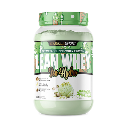 Lean Whey Iso Hydro Gourmet Protein 2LB Pistachio Ice Cream