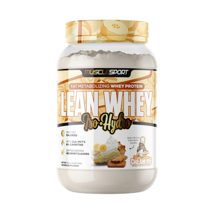 Lean Whey Iso Hydro Gourmet Protein 2LB Nanas Banana Cream Pie