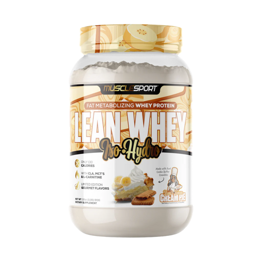 Lean Whey Iso Hydro Gourmet Protein 2LB Nanas Banana Cream Pie