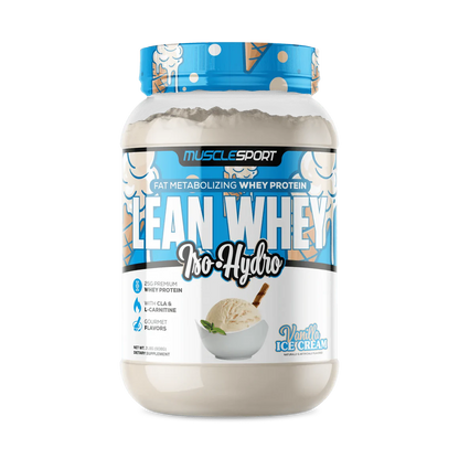 Lean Whey Iso Hydro Gourmet Protein 2LB Vanilla Ice Cream