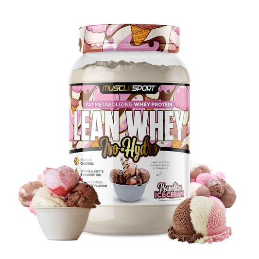 Lean Whey Iso Hydro Gourmet Protein 2LB Neopolitan Ice Cream Sundae