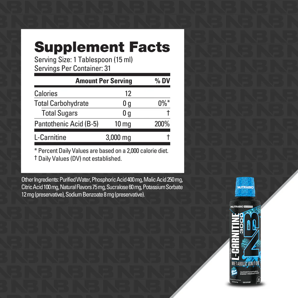 Nutrabio L-Carnitine 3000